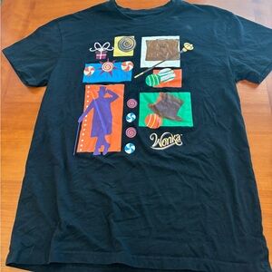 Willy Wonka & The Chocolate Factory Movie Black T-Shirt Men's Large